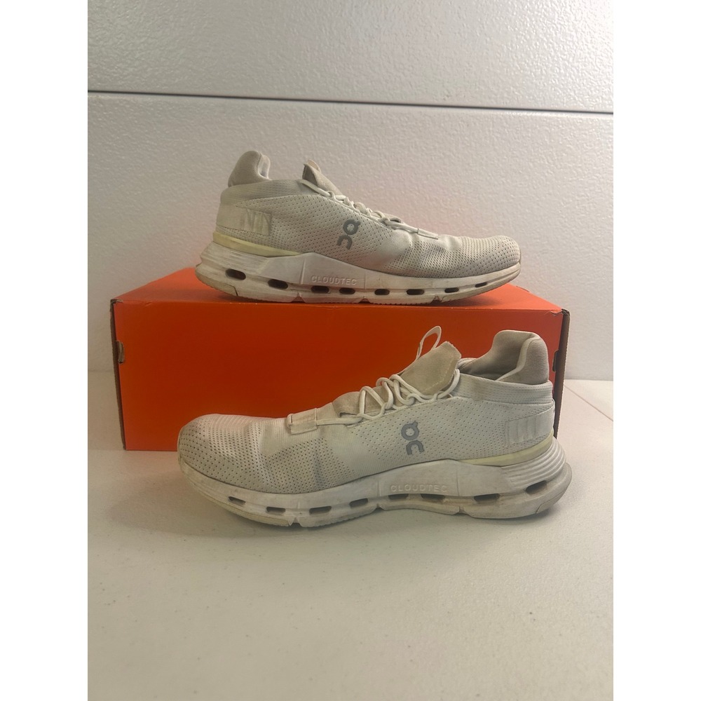 On Cloudnova Running Shoes White Women Size 10 #2865 - Picture 2 of 6